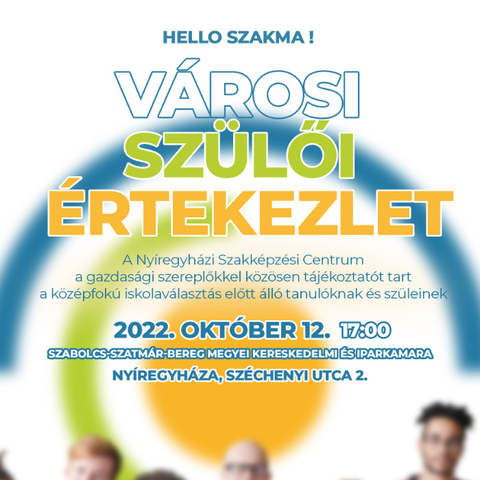 Városi Szülőértekezlet 2022. október 12.
